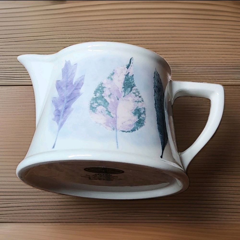 Portmeirion Dusk Cream / Milk Jug – Jo Gorman Leaf Motif